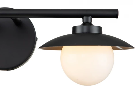 Бра настенное Corazza V000284 (10015/2W Black) (220V, шар)