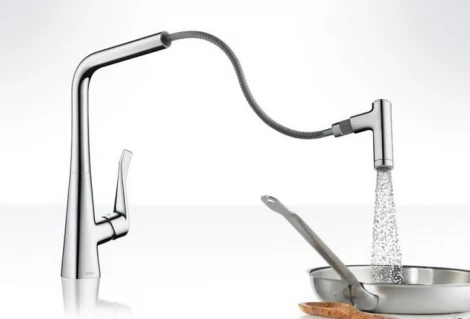 Смеситель Hansgrohe Metris Select 14884000 для кухонной мойки