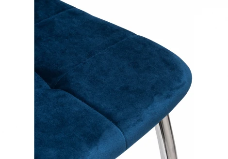 Обеденный стул на металлокаркасе Woodville Farini dark blue 11843