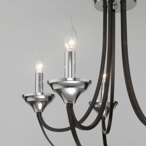 Умная подвесная люстра Eurosvet Lazzaro 60098/5 хром