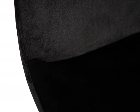 Кресло офисное DOBRIN DORA (чёрный велюр (1922-21), хромированная сталь)