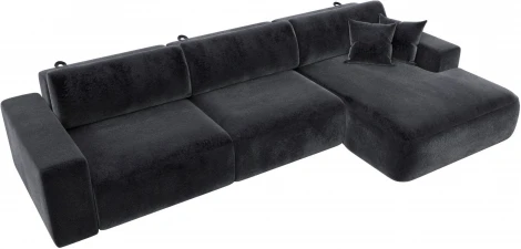 Диван угловой Лига-036 НПБ Классик Лонг правый угол Лига Диванов (Велюр) арт.127803