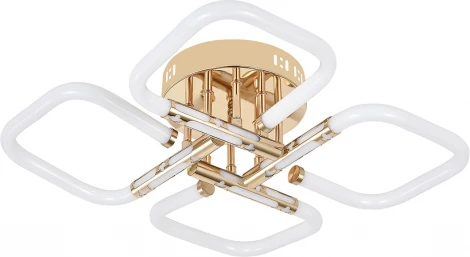 Потолочная люстра светодиодная Escada Lacerta 10265/4LED 45Вт металл/акрил, золото (220V)