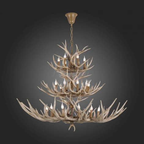 Подвесная люстра ST Luce Corna SL153.703.27 (220V, на цепи, подсвечник, свеча, рога)