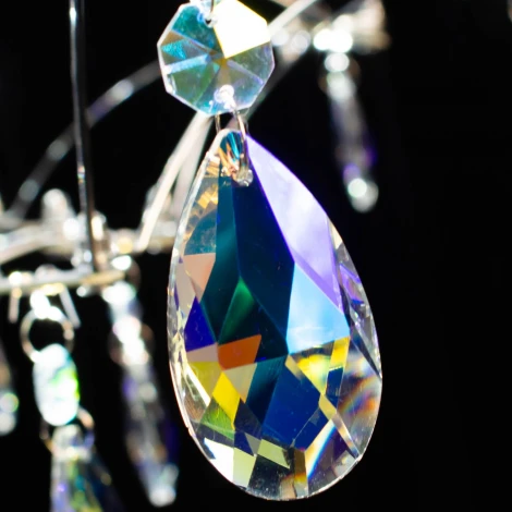 Подвесная люстра светодиодная хрустальная с пультом ILLUMICO IL0606-900HX-57 Ether