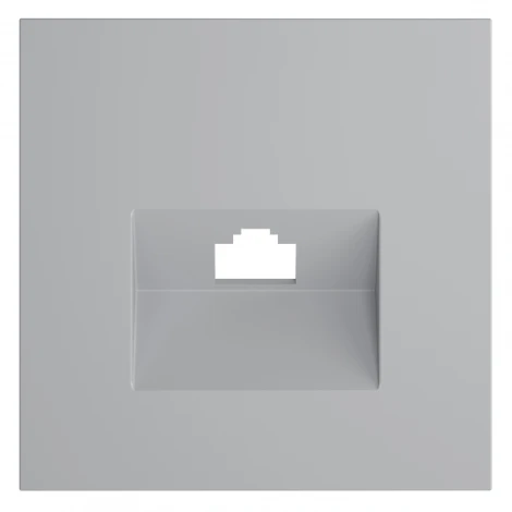 Накладка для розетки компьютерной RJ45 кат.6 (серый) Voltum S70 VLS001316