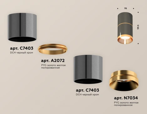 Накладной точечный светильник Ambrella Techno Spot XS7403081 (220V, круглые)