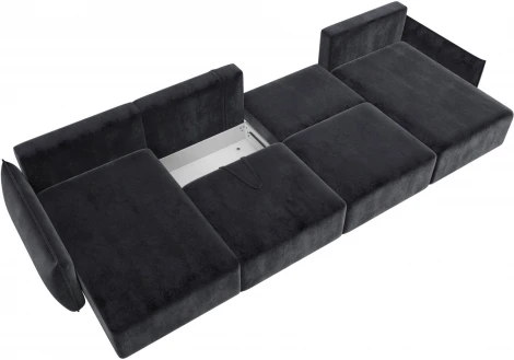 Диван П-образный Лига-051 НПБ Лонг Лига Диванов (Велюр) арт.128694