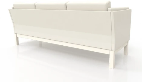 Диван Arsko Айверс Б беленый дуб белый кожзам