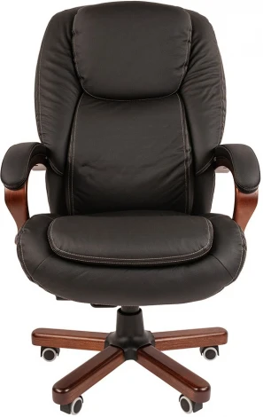 Компьютерное кресло CHAIRMAN 408 (Металл,Дерево,Экокожа/Черный)