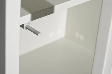 151SV-000021 Шкаф-витрина 1 стеклянный фасад с тумбой прикроватной с 2-мя ящиками Garda Decor