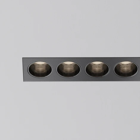 Встраиваемый линейный светильник под гипсокартон светодиодный Maytoni Points DL065-12W3-6K-TRS-B (220V)