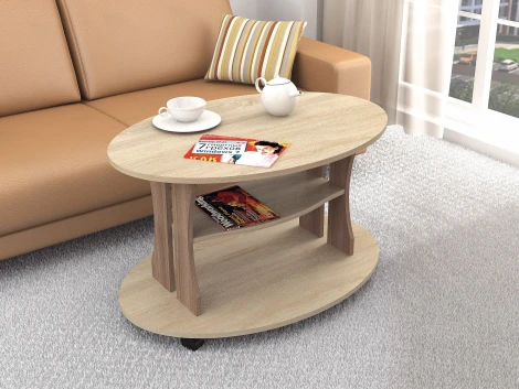 Столик журнальный ТЭКС Консул-1, ясень шимо