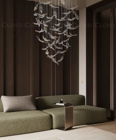 Потолочная люстра каскадная Cloyd Aeria 1686 60002