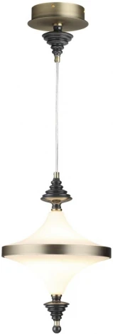 Подвесной светильник Odeon Light Ula 5404/23L бронзов.брашированн./черный/стекло/керамика LED 23W 3000K (220V, на проводе)