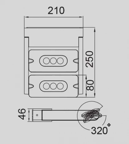 Настенный светильник уличный светодиодный Oasis Light LEDSPOT W6144S-2-3K Gr