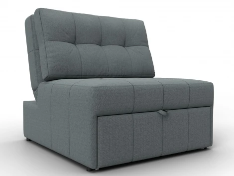 Кресло-кровать Лига-107 (80) (ЛДСП,Брус,Фанера,Рогожка/Серый) Лига Диванов 134892