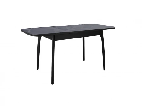 Стол DikLine MK15 Керамика Серый мрамор/подстолье черное/опоры черные арт.00-00079583