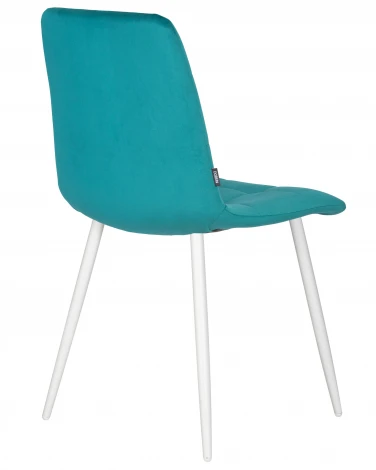 Стул обеденный DOBRIN CHILLY (Морской волны Holland 56, основание белое)