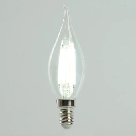 Лампа светодиодная филамент C35T свеча на ветру 8W 175-265V E14 6400К Feron LB-1218 51267