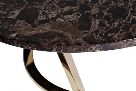 Стол журнальный Dark Emperador  d100*40,6см Garda Decor арт.33FS-CT20C05-PG