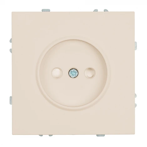 Розетка без заземления со шторками (кашемир, soft touch) Stekker Эмили 49902