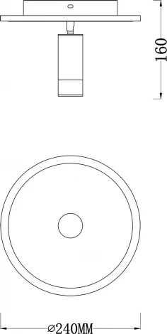 Настенно-потолочный светодиодный светильник 20046LED Escada 20046SMA/01LED WH 20Вт, металл/акрил, белый (220V, круглые)