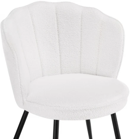 Стул Woodville на металлокаркасе Coral white / black 15587