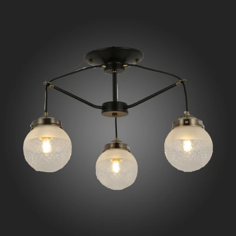 Потолочная люстра на штанге Evoluce Stricce SLE110302-03 (220V, шарики, молекулы)