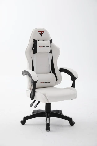 Кресло спортивное TopChairs Phantom бело-черный арт.УТ000039470