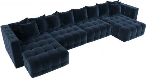 Диван П-образный Лига-052 НПБ Лонг Лига Диванов (Велюр) арт.128842