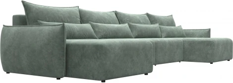 Диван П-образный Лига-051 НПБ Лонг Лига Диванов (Велюр) арт.128736