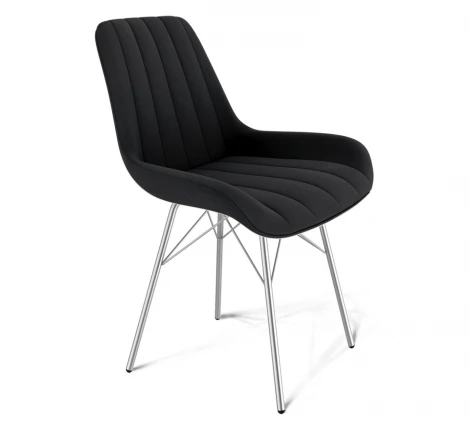 Стул Sheffilton SHT-ST37/S64 ночное затмение/хром лак 4683235304