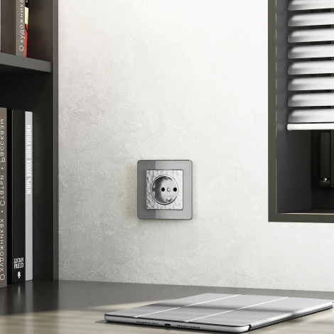 Рамка на 1 пост Acrylic (графит) Werkel W0012704 (a059319)