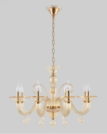 Подвесная люстра Crystal Lux Caetano SP-PL8 SMOKE