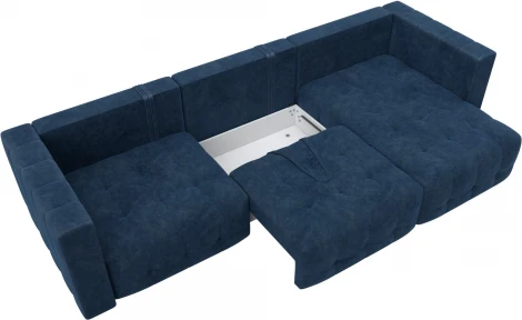 Диван угловой Лига-052 НПБ Лонг угол универсальный Лига Диванов (Велюр) арт.128833