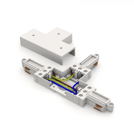 Коннектор Т-образный для трека White RAUMBERG KTK1TWh (220V)