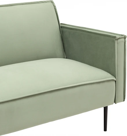 Диван прямой Stool Group Кассель велюр светло-салатовый УТ000035883
