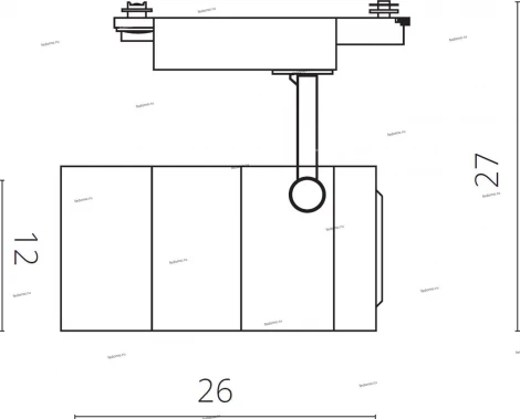 Трековый светильник Arte Lamp Cinto A2718PL-1BK