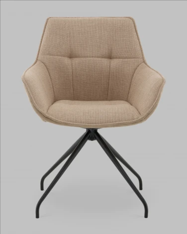 Кресло вращающееся Кимберли рогожка/замша бежевый Stool Group арт.УТ000041751