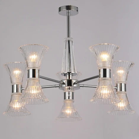 Потолочная люстра на штанге ILLUMICO IL0288-10P-79 CR (220V)