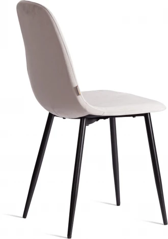Стул BREEZE (mod. JSC-58) / 1 шт. в упаковке (Велюр,Металл  /Светло-серый,Черный)