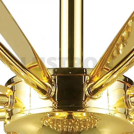 Потолочная люстра N-Light 917 917-09-33 gold + brown crystal