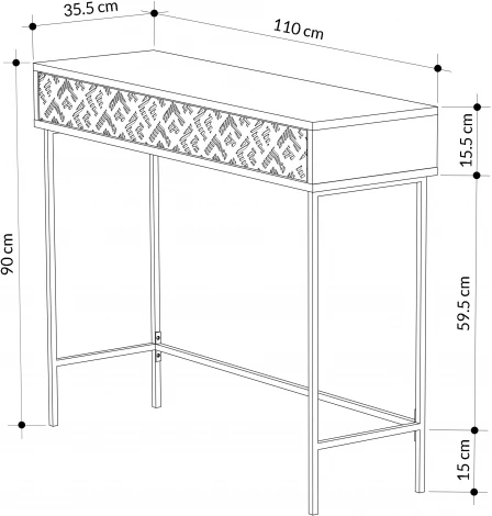 Консоль напольная LEVE HEATON CONSOLE