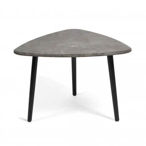 Стол журнальный TROYA Белый (ножки орех) (МДФ/дерево)