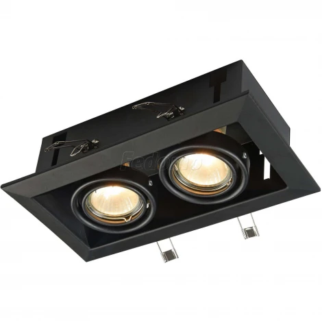 Встраиваемый светильник Metal Modern GU10 2x50Вт Maytoni Technical DL008-2-02-B (220V)