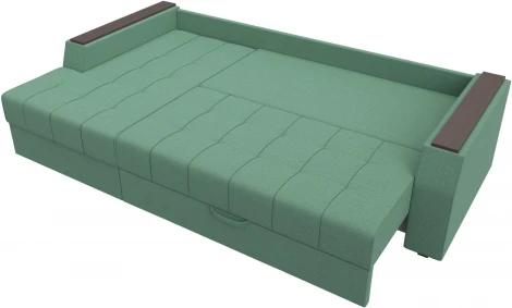 Диван угловой Эмир БС левый угол (Зеленый/Рогожка) Лига Диванов арт.123555L