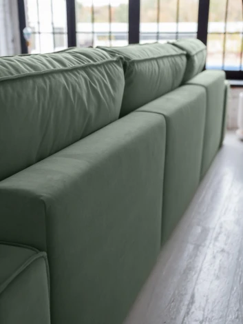 КОРСО XL Диван тканевый прямой зеленый D1 furniture арт.AAA41701003