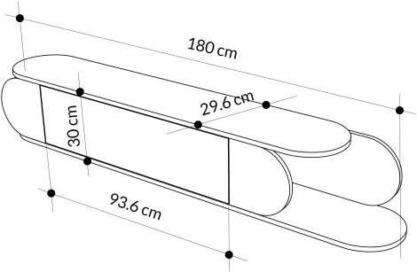 Подвесная тумба LEVE TONE TV STAND LEV00551