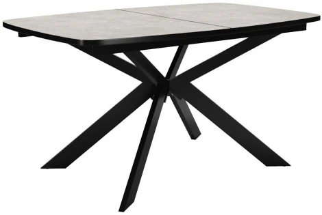 Стол DikLine B140 хромикс белый, опоры черные